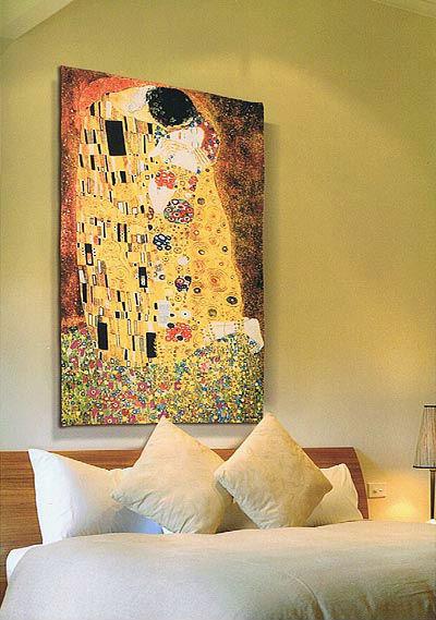 Gustav Klimt tapestries - The Kiss