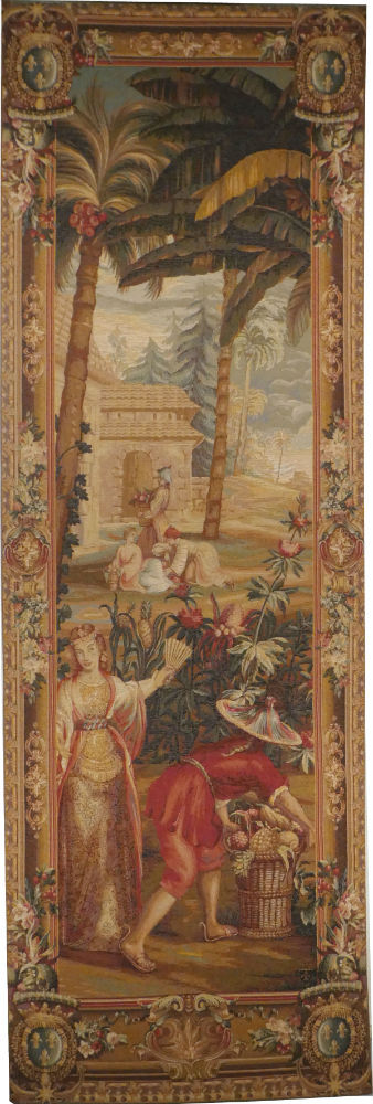 Pineapple Harvest tapestry - left