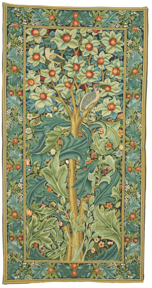 William Morris Woodpecker tapestry